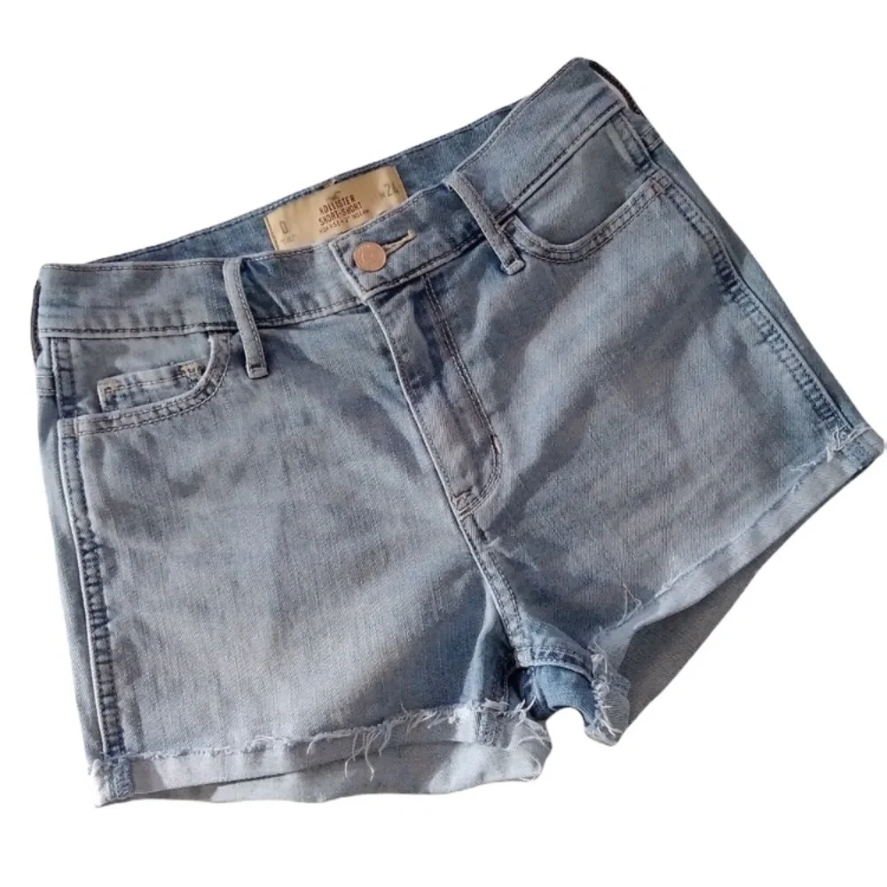 Hollister Jean Shorts High Rise Distressed…